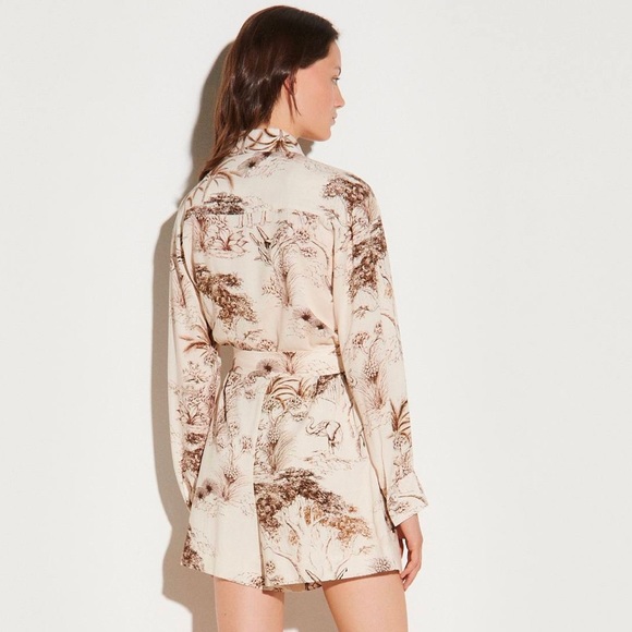 SANDRO | Linen Safari Romper - Picture 3 of 4